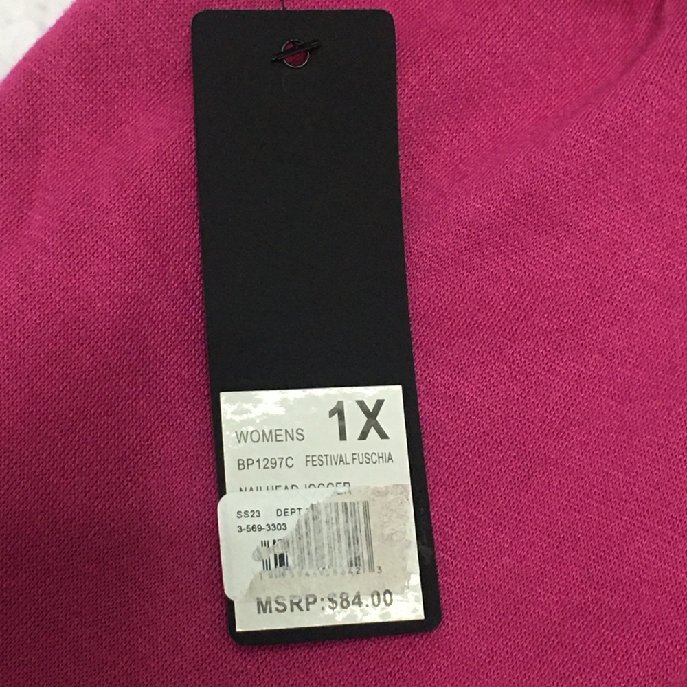 NWT 1X Bebe Sport (37x28) Fuschia Pink Logo Joggers Sweatpants - Women’s - Picture 11 of 12